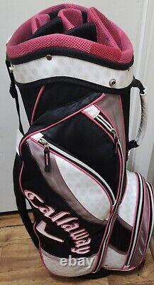 Callaway Ladies Golf Bag with Strap White Pink Black