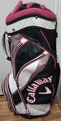 Callaway Ladies Golf Bag with Strap White Pink Black