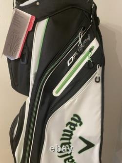Callaway ORG 14 Cart Golf Bag White Black Green Nylon 14-Way Divider 10 Pockets