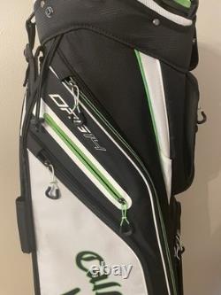 Callaway ORG 14 Cart Golf Bag White Black Green Nylon 14-Way Divider 10 Pockets