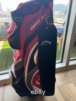 Callaway ORG 14 Red Black White Cart Bag 14 Way Dividers Club Strap Golf Bag