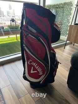 Callaway ORG 14 Red Black White Cart Bag 14 Way Dividers Club Strap Golf Bag