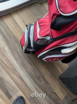 Callaway ORG 14 Red Black White Cart Bag 14 Way Dividers Club Strap Golf Bag