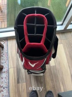 Callaway ORG 14 Red Black White Cart Bag 14 Way Dividers Club Strap Golf Bag