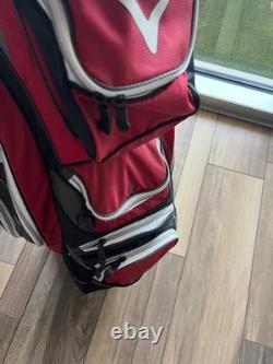 Callaway ORG 14 Red Black White Cart Bag 14 Way Dividers Club Strap Golf Bag
