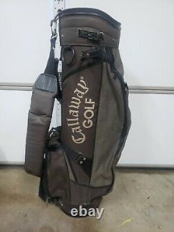 Callaway Olive Green Canvas Cart Staff Golf Bag Pre-Owned