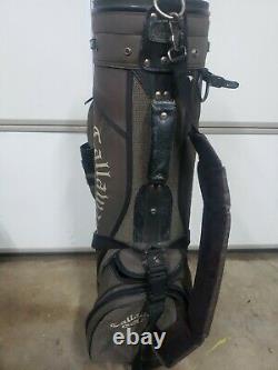 Callaway Olive Green Canvas Cart Staff Golf Bag Pre-Owned