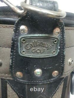 Callaway Olive Green Canvas Cart Staff Golf Bag Pre-Owned
