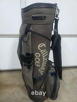 Callaway Olive Green Canvas Cart Staff Golf Bag Pre-Owned