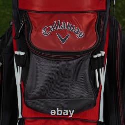 Callaway Org 14 Cart Bag 14 Way Dividers With Putter Well Men's Golf Red / Black