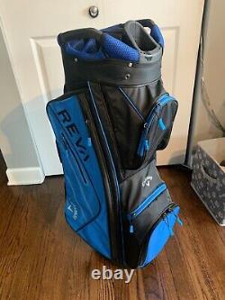 Callaway Reva Cart Bag Black Blue 14-Way Divide Single Strap Golf Bag New No Tag