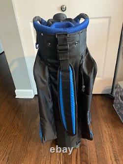 Callaway Reva Cart Bag Black Blue 14-Way Divide Single Strap Golf Bag New No Tag