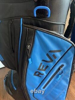 Callaway Reva Cart Bag Black Blue 14-Way Divide Single Strap Golf Bag New No Tag