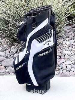 Callaway Rogue Org 14 Men's Golf Bag Cart Bag 14 Way Divider Black White