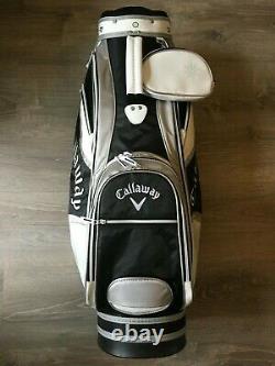 Callaway Solaire Ladies Golf Cart Carry Bag 8 Way Black/White With Acc Bag/Cover