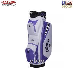 Callaway Women's 2021 X-Series Cart Bag, White/Lilac