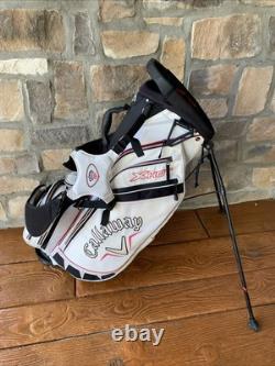 Callaway X-Hot 14 Way Cart Carry Golf Stand Bag White with Straps