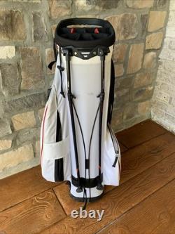 Callaway X-Hot 14 Way Cart Carry Golf Stand Bag White with Straps