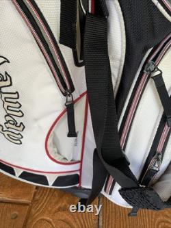 Callaway X-Hot 14 Way Cart Carry Golf Stand Bag White with Straps