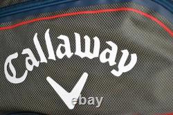 Callaway XR Golf Bag 7-Way Divider Blue Stand Cart Mens Large Carry With Rain Hood