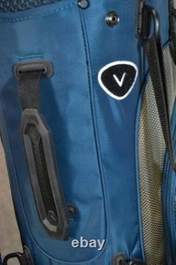 Callaway XR Golf Bag 7-Way Divider Blue Stand Cart Mens Large Carry With Rain Hood