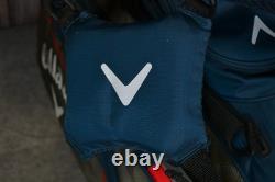 Callaway XR Golf Bag 7-Way Divider Blue Stand Cart Mens Large Carry With Rain Hood