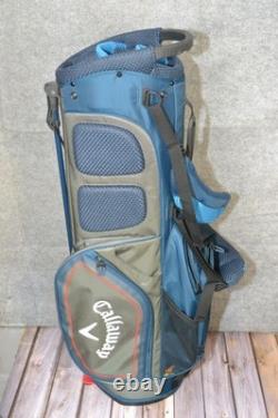 Callaway XR Golf Bag 7-Way Divider Blue Stand Cart Mens Large Carry With Rain Hood