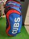 Chicago Cubs Mlb Baseball Large Logo Cart Bag, 14 Way Divider, Cover, Lift Handle