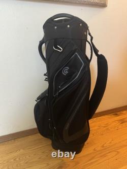 Cleveland 14 Way Dividers Cart Golf Bag Black White Logo