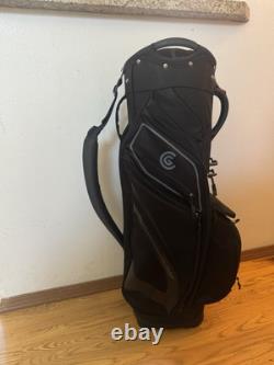Cleveland 14 Way Dividers Cart Golf Bag Black White Logo
