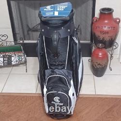 Cleveland Golf CG Friday Cart Bag 14 way with3 Handles, Black & White. New