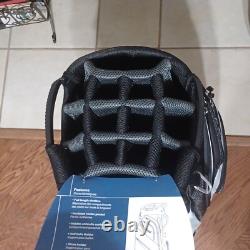 Cleveland Golf CG Friday Cart Bag 14 way with3 Handles, Black & White. New