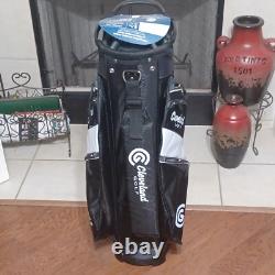 Cleveland Golf CG Friday Cart Bag 14 way with3 Handles, Black & White. New