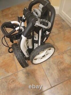 Clicgear 3.5+ Golf Bag Push/Pull Cart in White/Black