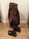 Coach Collection Daiwa Leather & Flower Tapestry Golf Cart Bag With Head Covers