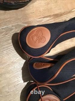 Coach Collection Daiwa Leather & Flower Tapestry Golf Cart Bag with Head Covers