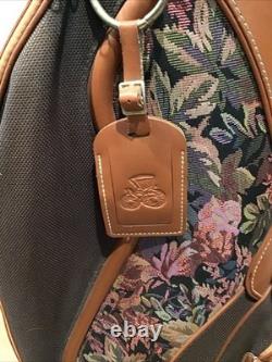 Coach Collection Daiwa Leather & Flower Tapestry Golf Cart Bag with Head Covers