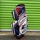 Cobra 14 Way Golf Cart Bag With Padded Shoulder Strap Dark Blue White & Red Trim