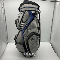 Cobra Cart Bag 14 Way Divider Golf Bag With Padded Strap White Multi-Pocket