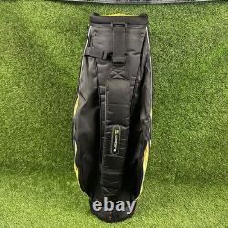 Cobra Cart Golf Bag? With 5-Way Dividers Black And Yellow With Rain Cover