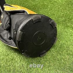Cobra Cart Golf Bag? With 5-Way Dividers Black And Yellow With Rain Cover