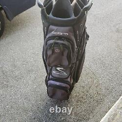 Cobra Golf Ultralight Cart Bag 14 Way Black And Gray