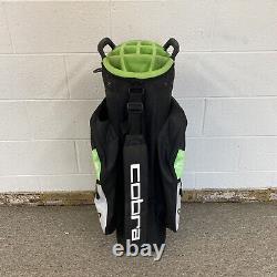 Cobra Golf Ultralight Pro Cart Bag 14-Way (Black/Green) No Rain Cover