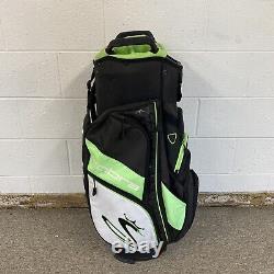 Cobra Golf Ultralight Pro Cart Bag 14-Way (Black/Green) No Rain Cover