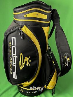 Cobra Inertia Series Iron Demos Staff Golf Bag Black/Yellow 6-Way Divider #2256