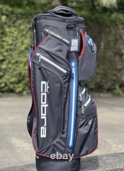 Cobra Ultra Dry Pro Cart Bag / 14-Way Divider / Puma Black, Electric Blue