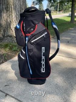Cobra Ultra Dry Pro Cart Bag / 14-Way Divider / Puma Black, Electric Blue