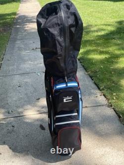 Cobra Ultra Dry Pro Cart Bag / 14-Way Divider / Puma Black, Electric Blue