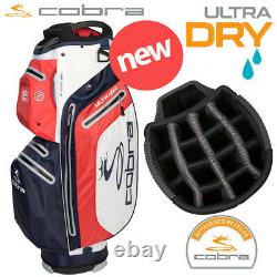 Cobra UltraDry 15-WAY Waterproof Golf Trolley/Cart Bag Peacoat Blue NEW! 2020