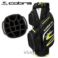 Cobra Ultralight 14-WAY Golf Cart Trolley Bag Black/Yellow NEW! 2021